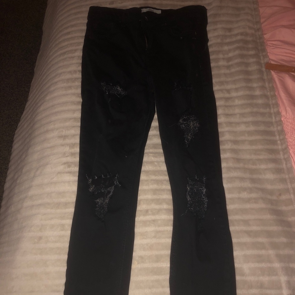 Topshop black high waisted jeans